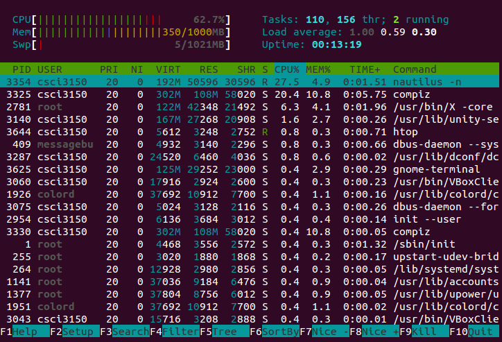 `htop`